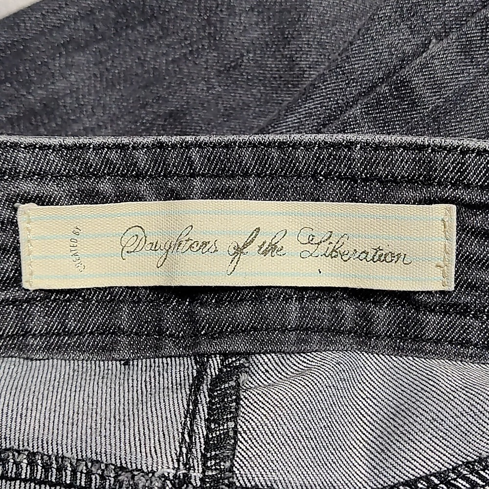 DAUGHTERS OF THE LIBERATION Women Size 32X31 Charcoal Denim Jeans READ - Picture 10 of 16